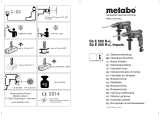 Metabo Sb e 600 R+L Operating instructions