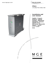 MGE UPS Systems 1500 User manual