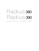 Monitor Radius 380 User guide