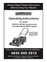 Mountfield HP454 Operating instructions