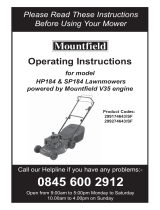 Mountfield SP184 Operating instructions