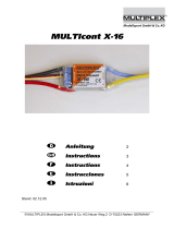 MULTIPLEX Multicont X16 Owner's manual