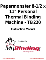 MyBinding TB220 User manual