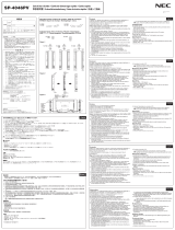 NEC SP-4046PV User manual