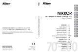 Nikon AF-S VR II 70-200MM F-2.8G ED VR II User manual