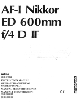 Nikon AF-I NIKKOR ED 600MM F / 4D IF User manual