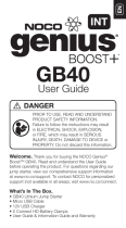 NOCO Boost+ GB40 User manual
