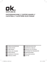 OK. OCM 202 Kaffeemaschine User manual