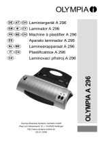 Olympia Laminator A296 User manual