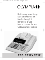 Olympia CPD 3212 5212 User manual