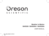 Oregon Scientific BAR200 / BAR200U / BAR200A User manual