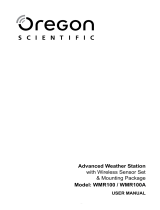 Oregon Scientific WMR100 User manual