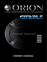 Orion Car Audio Cobalt CO690 User manual