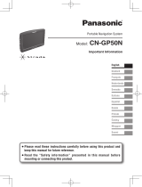 Panasonic STRADA CN-GP50N Operating instructions