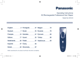 Panasonic ER1610 Owner's manual