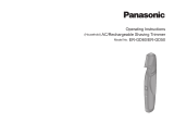 Panasonic ERGD60 Operating instructions