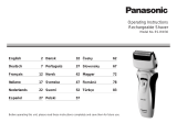 Panasonic PRO-CURVE SHAVER ESRW30 Owner's manual