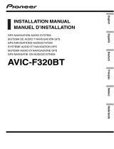 Pioneer AVIC F320 BT Owner's manual