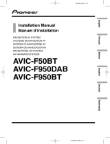 Pioneer AVIC F950 BT Owner's manual