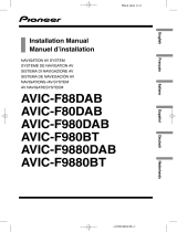 Pioneer AVIC F980 BT Installation guide