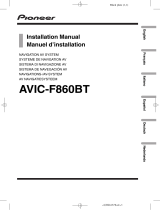 Pioneer AVIC F860 BT Operating instructions