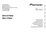 Pioneer DEH-Х3700UI User manual