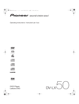 Pioneer DV-LX50 User manual