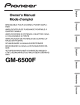 Pioneer GM-6500F User manual