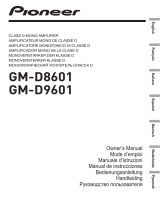 Pioneer GM-D8601 User manual