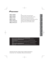 Pioneer MCS-737 User manual