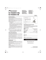 Pioneer S-H320V-QL User manual