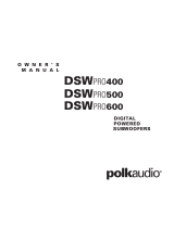 Polk Audio DSWPRO400 User manual