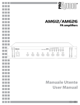 Pro Audio AM626 User manual