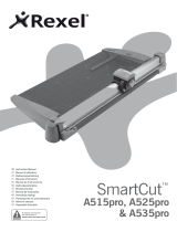 Rexel Smartcut Pro Trimmer A535 A2 30 Sheets - Color: Silver User manual