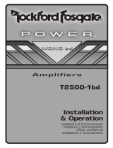 Rockford Fosgate T2500-1bd User manual