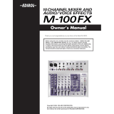 Edirol M-100FX Owner's manual