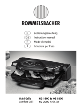 Rommelsbacher KG 1600 Owner's manual