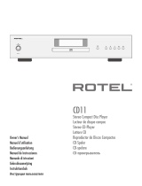 Rotel CD11 Owner's manual