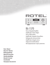 Rotel RA-1570 Owner's manual