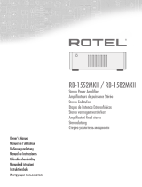 Rotel RB-1582MKII Owner's manual