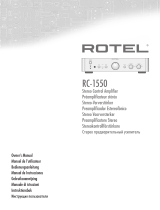 Rotel RC-1550 User manual