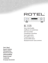 Rotel RC-1570 Owner's manual