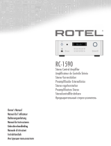 Rotel RC-1590 Owner's manual