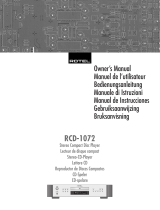 Rotel RCD-1072 User manual