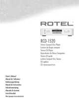 Rotel RCD-1520 V2 User manual