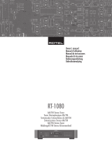 Rotel RT-1080 Owner's manual