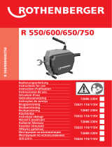 Rothenberger Drain cleaning machine R600 User manual