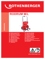 Rothenberger Drain cleaning machine RODRUM M User manual
