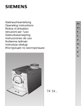 Siemens TK54001CH Owner's manual