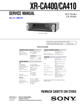 Sony XR-CA400 User manual